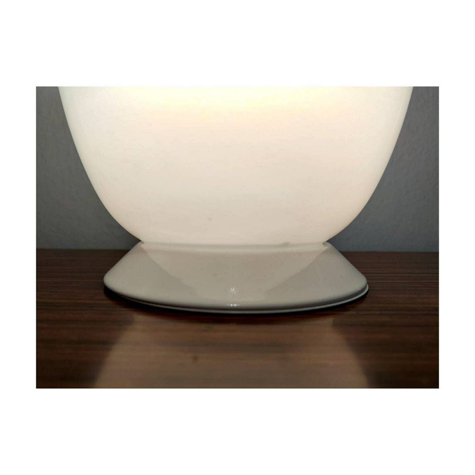 Goffredo Reggiani Murano Glass Egg Shaped Lamp // Mid Century Modern Accent Lamp // Mazzega Egg Lamp // Made In Italy In 1970s photo Lighting