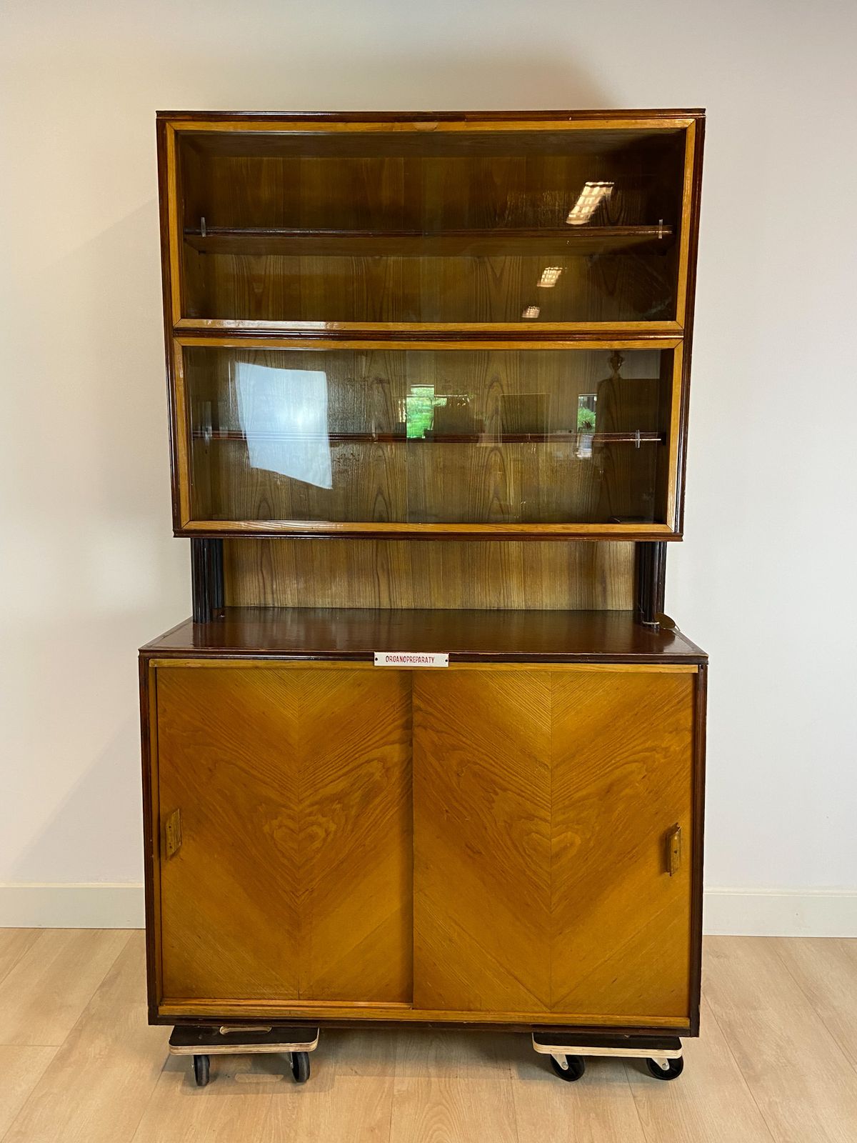 Characteristic Display Cabinet From The Old School, 1960's