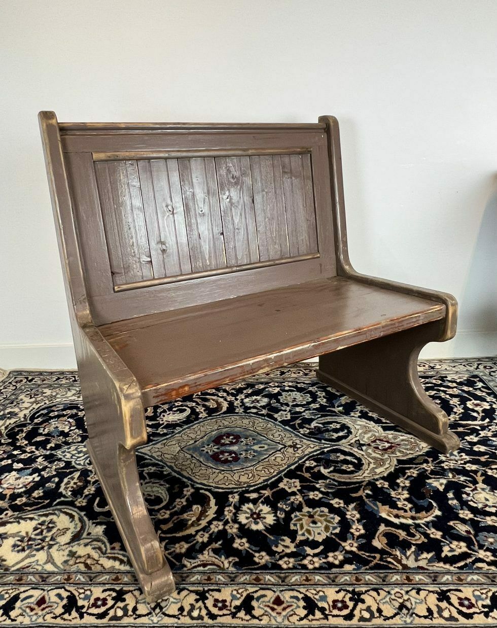 Brocante Set Of Table And Bench, 1960's photo 398.97