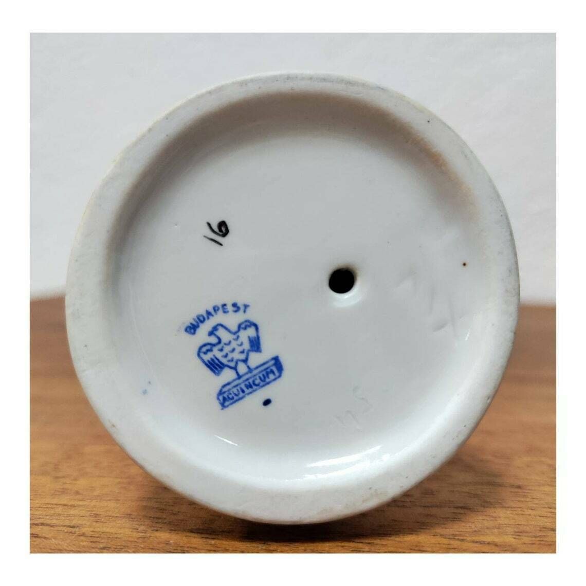 Art Deco Porcelain Figurine By Aquincum Budapest // Hungarian Royal Porcelain // Female Nude Figurine // Made In Hungary In 1950s photo for sale
