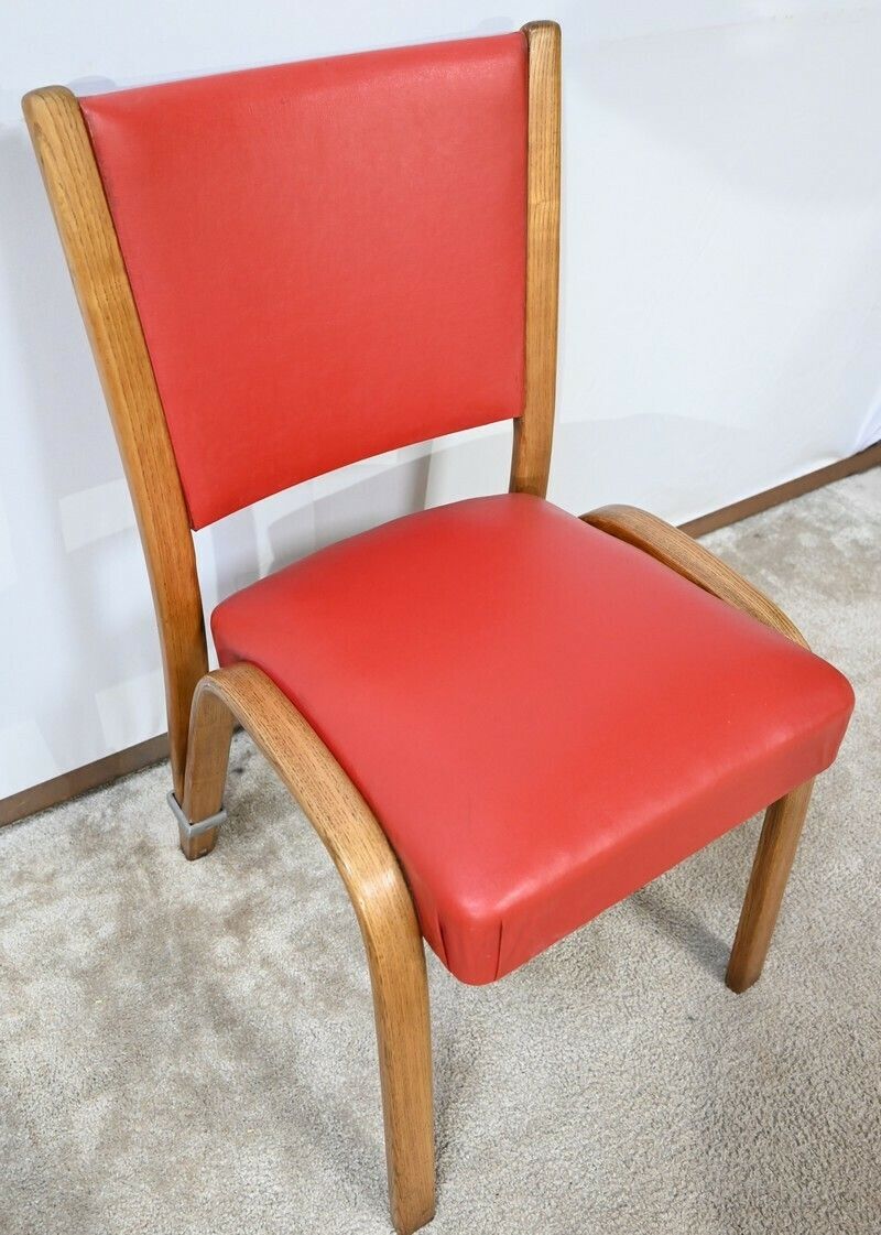 Pair Of “Bow Wood” Chairs, Signed H.Steiner – 1950 photo vinterior