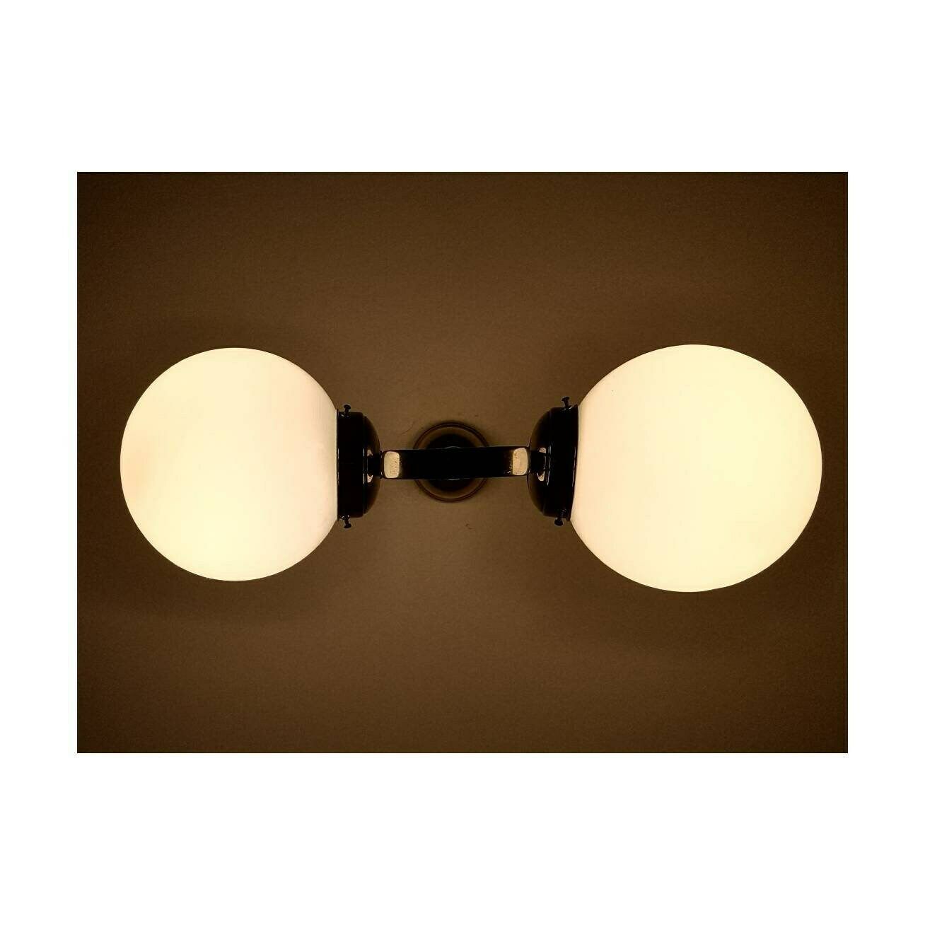 Rare Bauhaus Ceiling Lamp // Antique Dual Ceiling Lamp // Bauhaus Chandelier // Bauhaus Design // Made In Germany photo vinterior