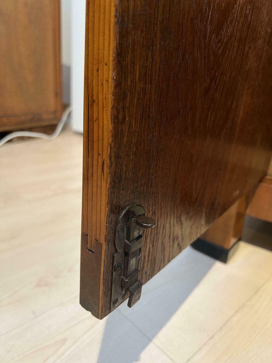 photo vintage Large Biedermeier Half Cabinet, Walnut And Ebonised, South Germany, Circa 1820