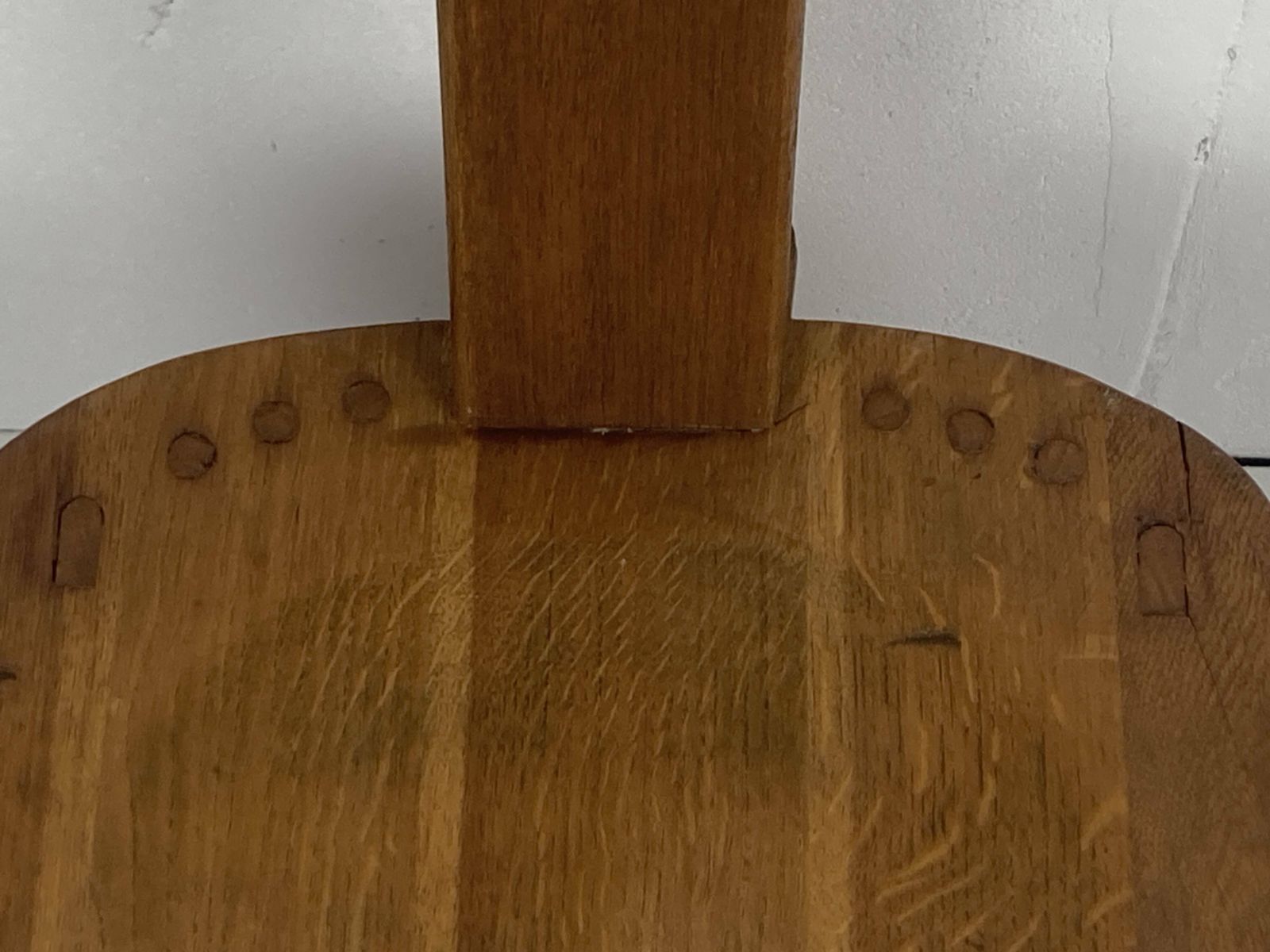 Brutalist Oak Low Chair Or Children's Chair, Dutch 1970s photo vinterior