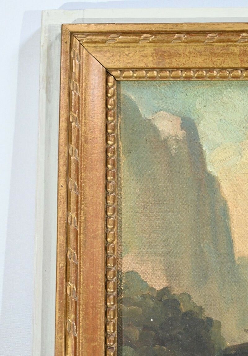 2008.5 Trumeau Mirror In Golden Wood, Louis XVI Style – Late 19th Century photo
