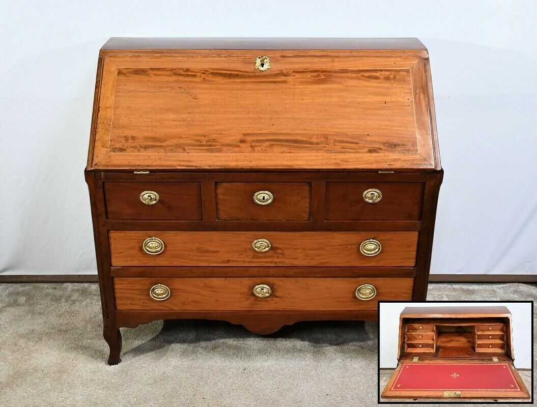 Mahogany Port Scriban Commode From Saint Martin And Cuba, Louis XV – 18th Century