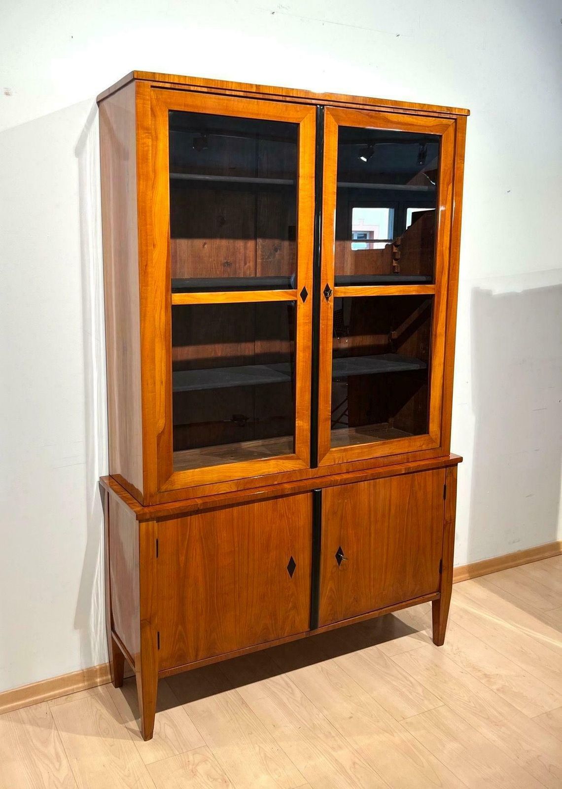 Biedermeier Top Showcase Or Vitrine, Cherry Wood, South Germany Circa 1830 photo furniture