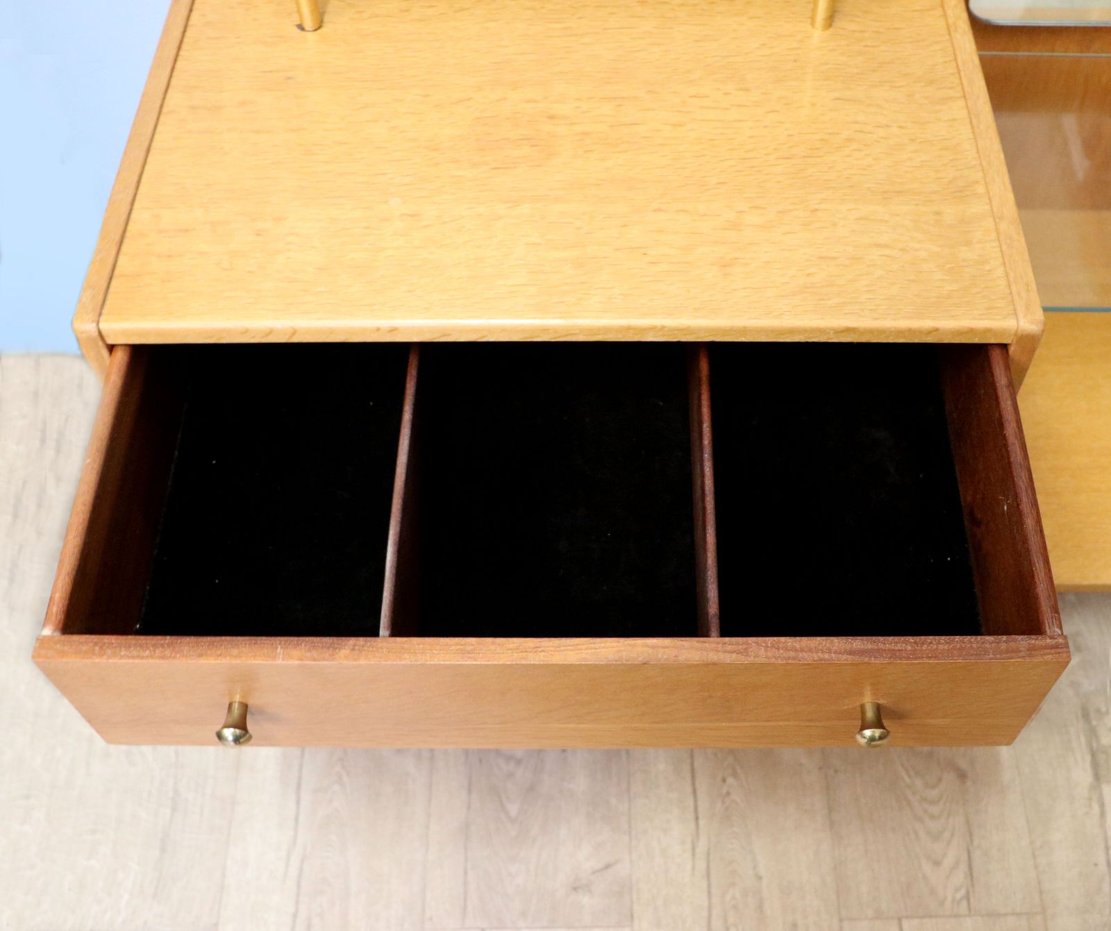 A Lovely & Unusual Light Oak Dressing Table By G Plan. photo buy
