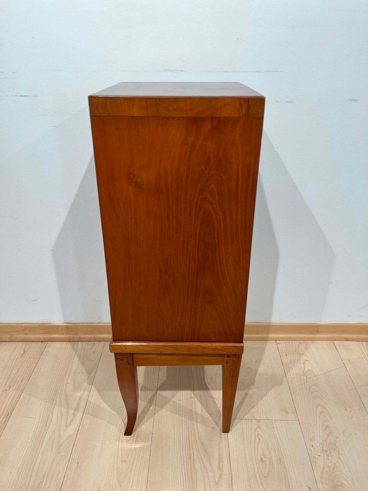 Biedermeier Pillar Cabinet, Cherry Veneer, South Germany Circa 1820 photo buy