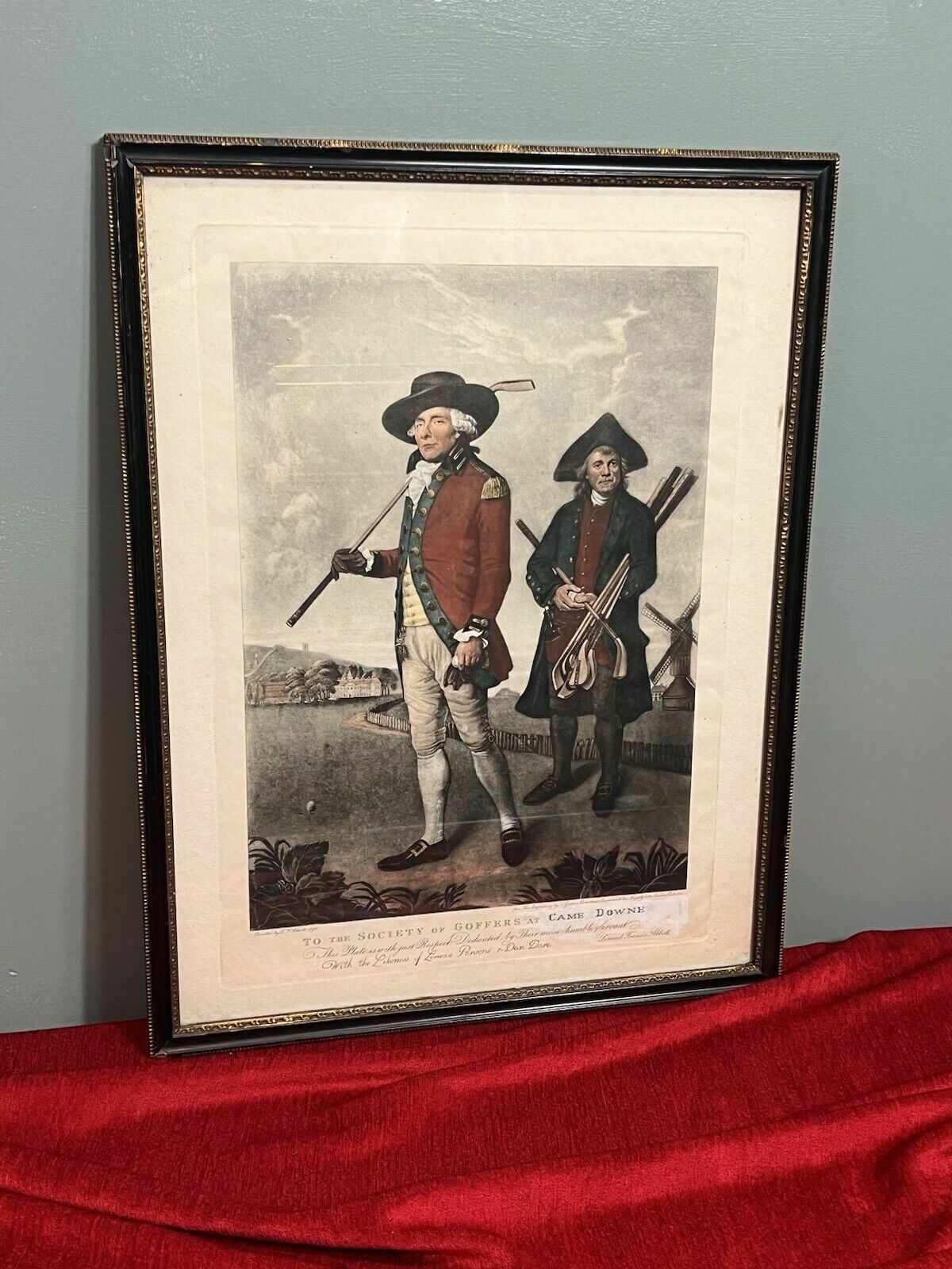 Historic Society Of Golfers Sport Golf Mezzotint After Lemuel Francis Abbott photo 350.0