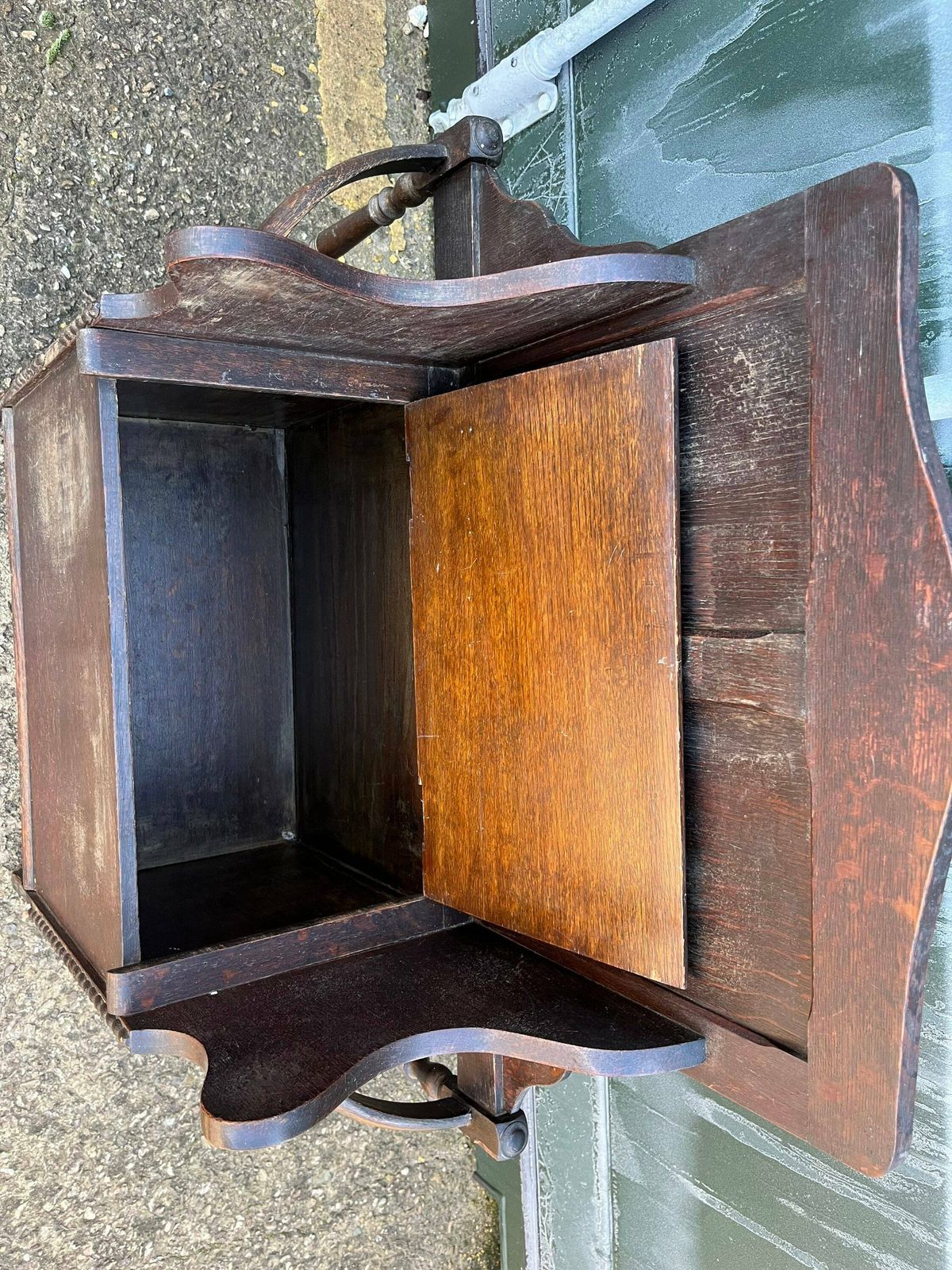 Rare Antique Umbrella Hallway Stand With Blanket Box Bench Custom Painted To You Choice. photo furniture