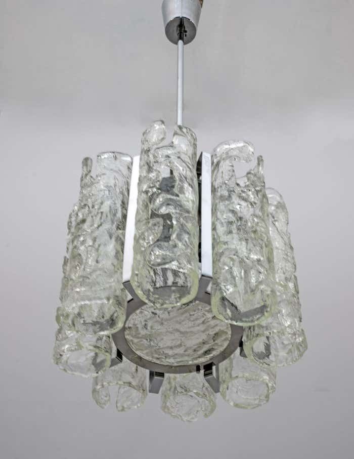 Carlo Nason Postmodern Italian Murano Glass Chandelier For Mazzega, 1970s photo 2199.0