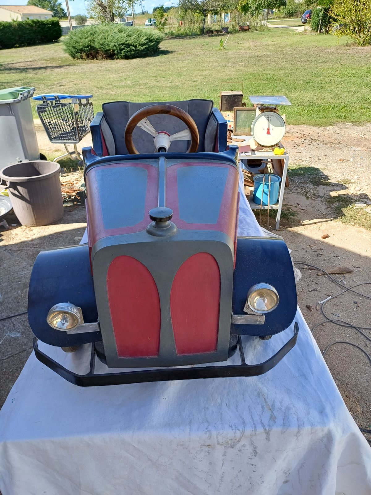 Old Toy Pedal Car Fiat 1930, 1930s photo for sale