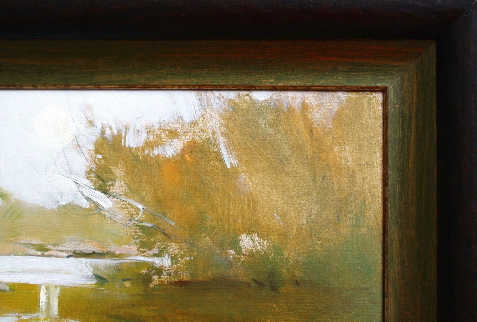 Janis Osis River At Skulte. 1981., Cardboard, Oil,  1981 photo 1935.0