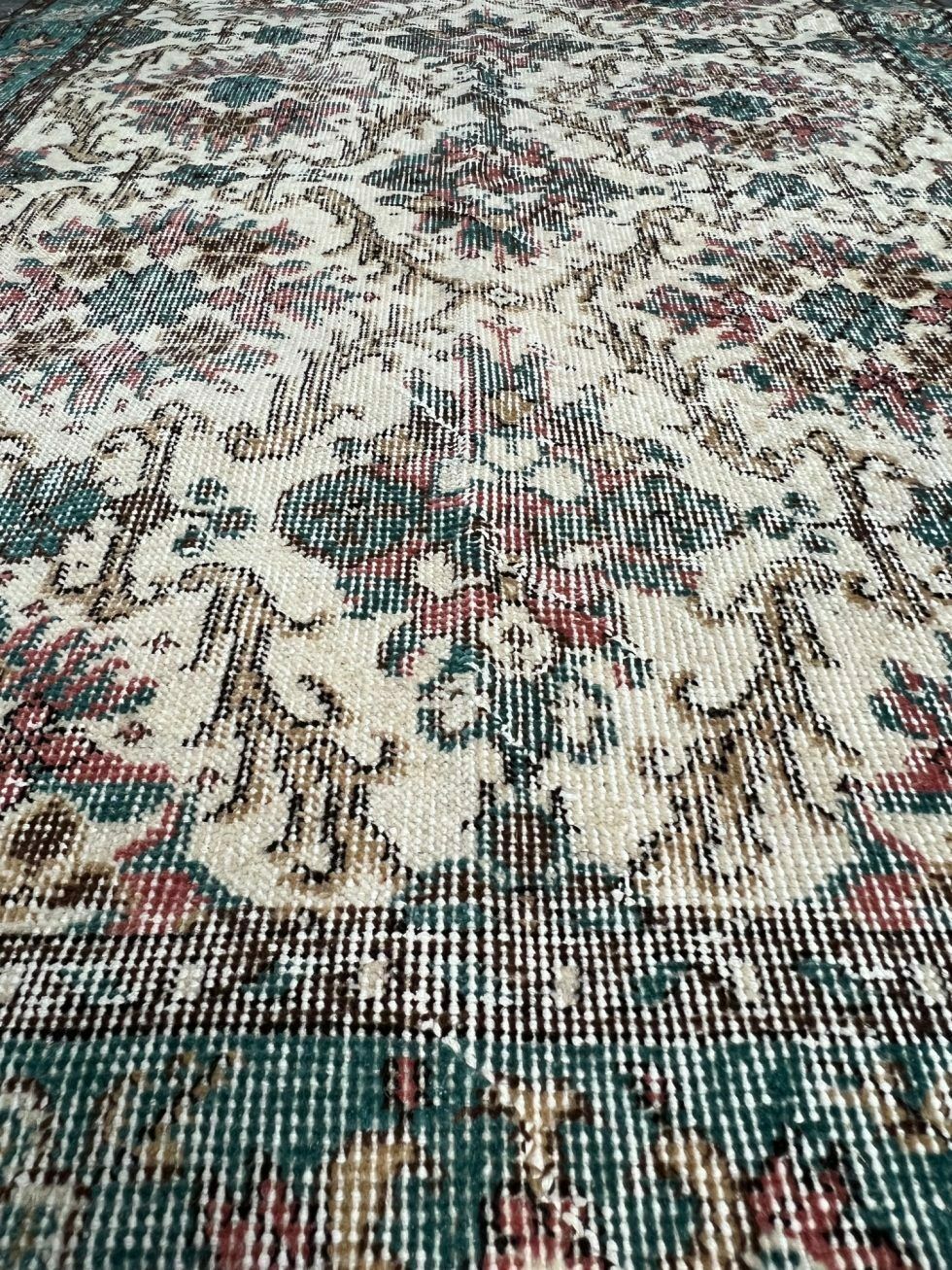 Bleu Vintage Yuruk Carpet 113 X 210 Cm, 1970s photo buy