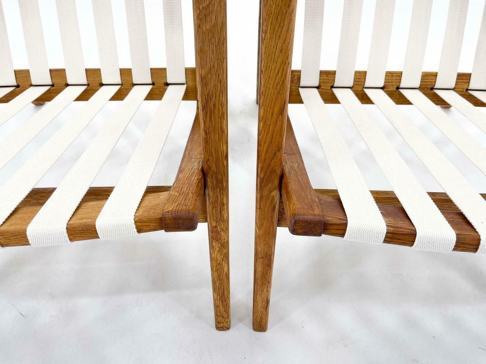 Pair Of 1970s Jan Vaněk Oak Armchairs, Czechoslovakia photo vinterior