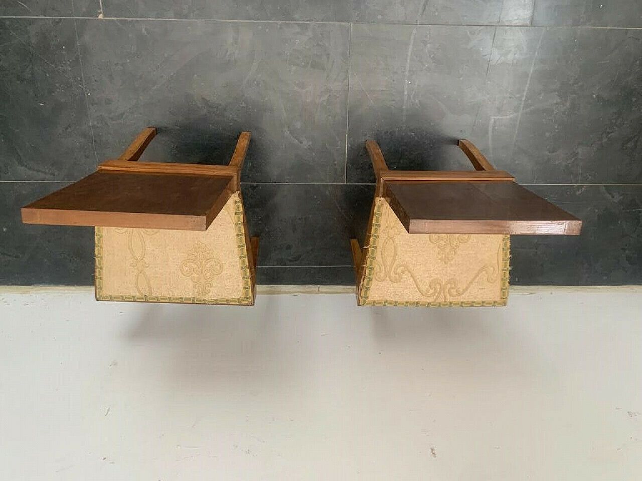 Pair Of Wooden Chairs By Franco Vezzani, 1930s photo vinterior