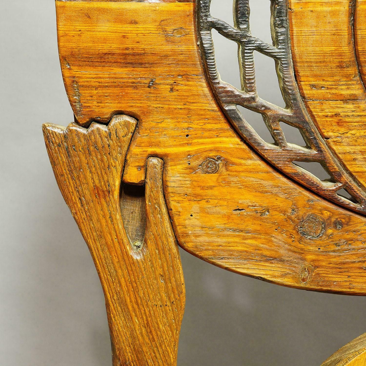 Vintage Wooden Sculpture Atlante By Luciano Bertolotto, Italy photo 4342.0