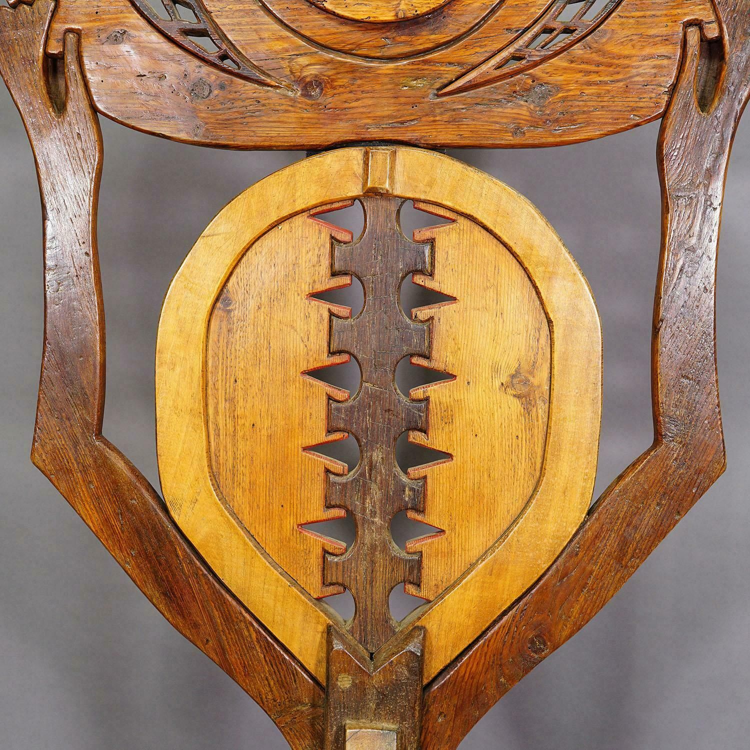 Vintage Wooden Sculpture Atlante By Luciano Bertolotto, Italy photo buy