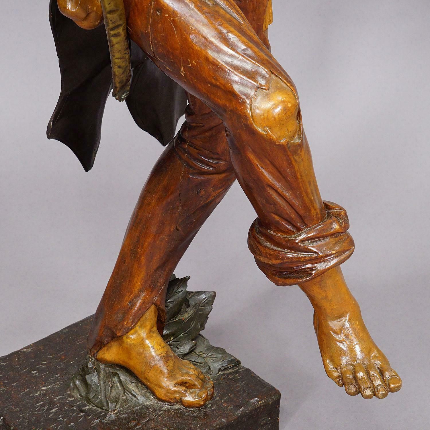 4242.0 Large Antique Statue Of A French Freedom Fighter Ca. 1920s photo