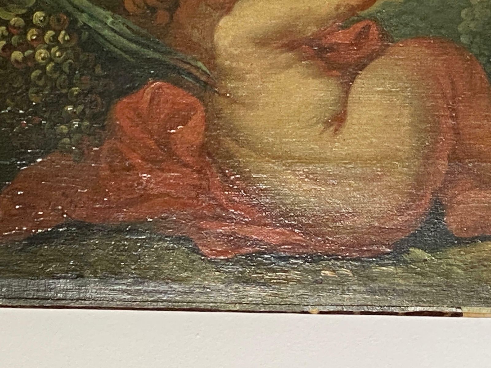 Antique French Pair Of Large Oils On Canvas Painting Of Cherubs 18eme Century photo furniture