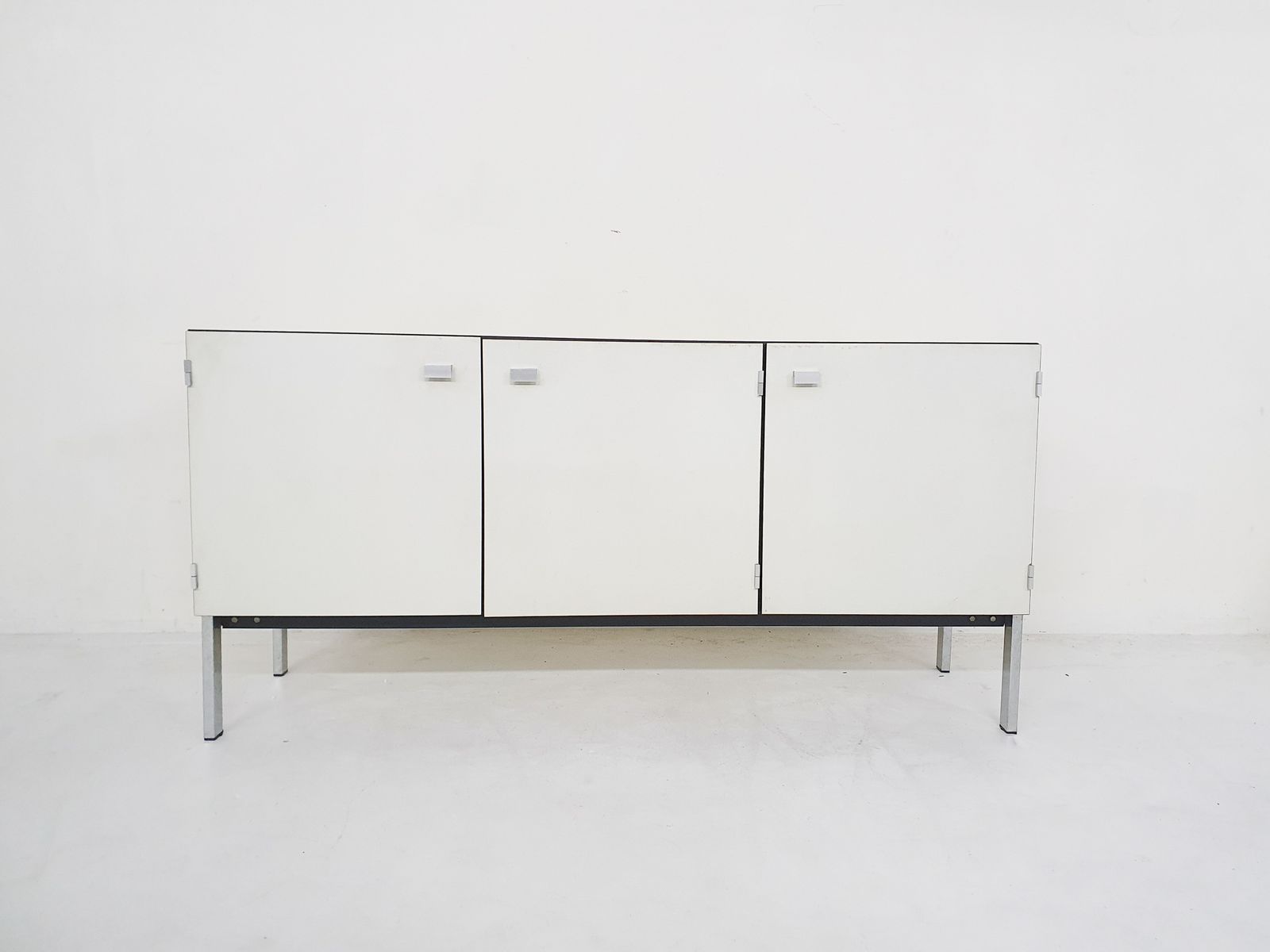 Pierre Guariche For Meurop Credenza In Vinyl, France 1960's