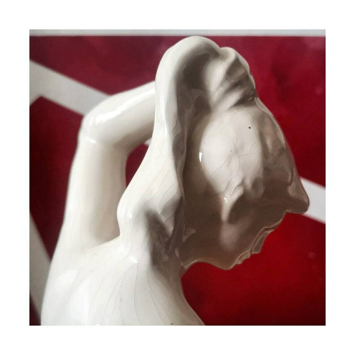 Rare Mid Century Modern Ceramic Figurine Of A Nude Woman By Bohumil Kokrda // Made In Czechoslovakia In 1960s photo Home Decor