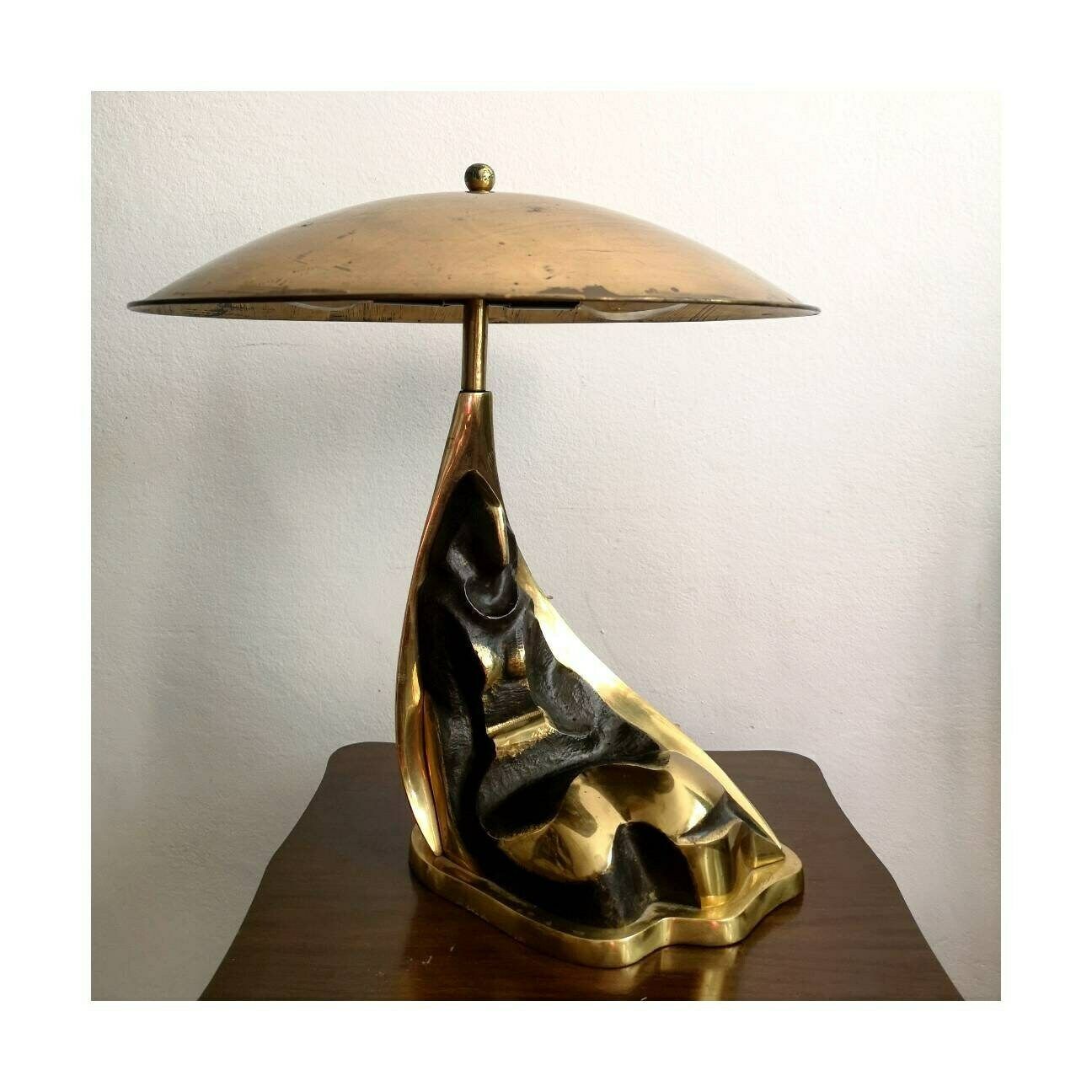 Rare Lamp Sculpture In Cubist Style Titled Lady By Yugoslav Sculptor Djordje Jovanovic / Female Nude Sculpture / Made In Yugoslavia (1980s) photo for sale