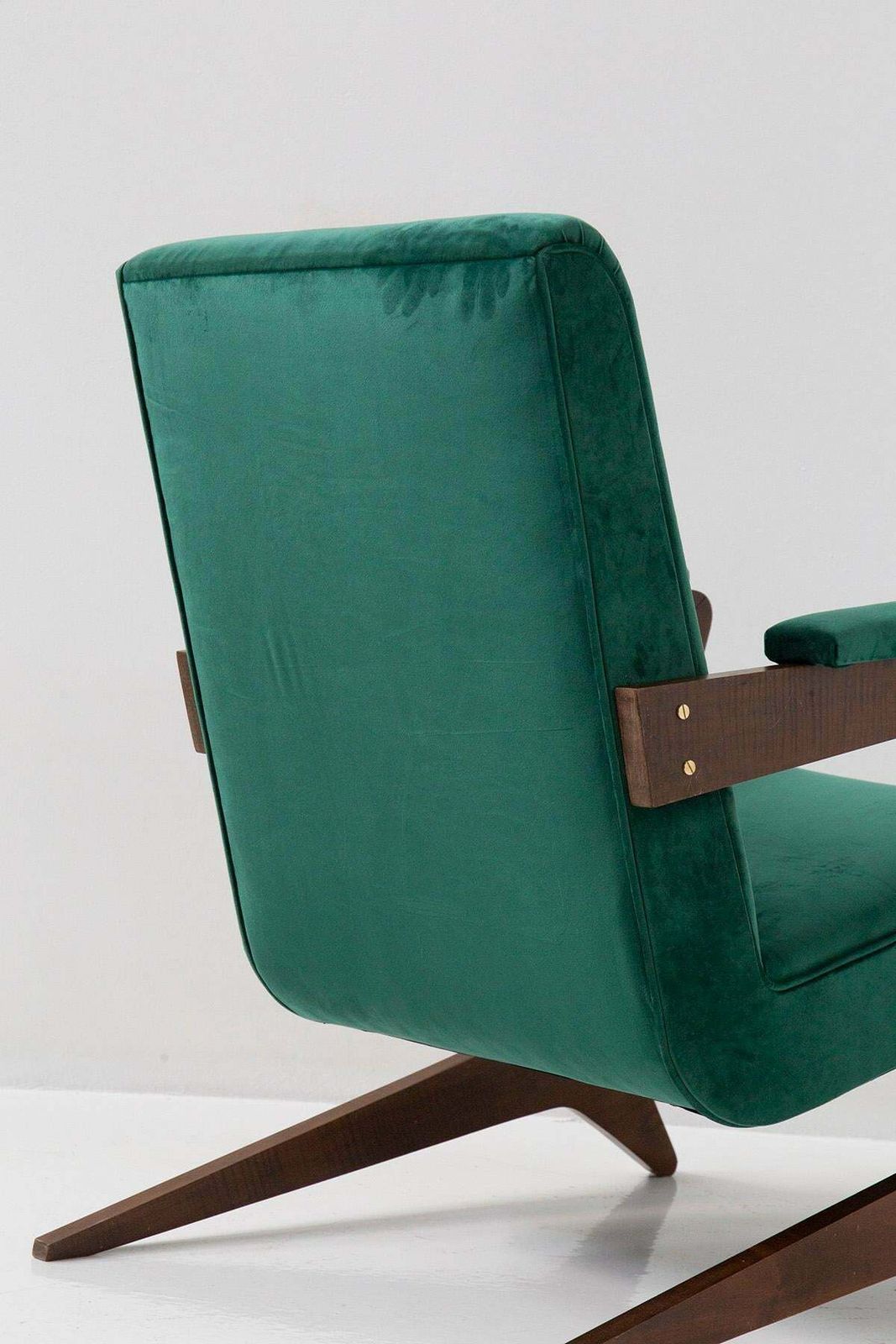 photo furniture Pair Of Brazilian Green Velvet Armchairs, 20th Century £5,723.17per Set