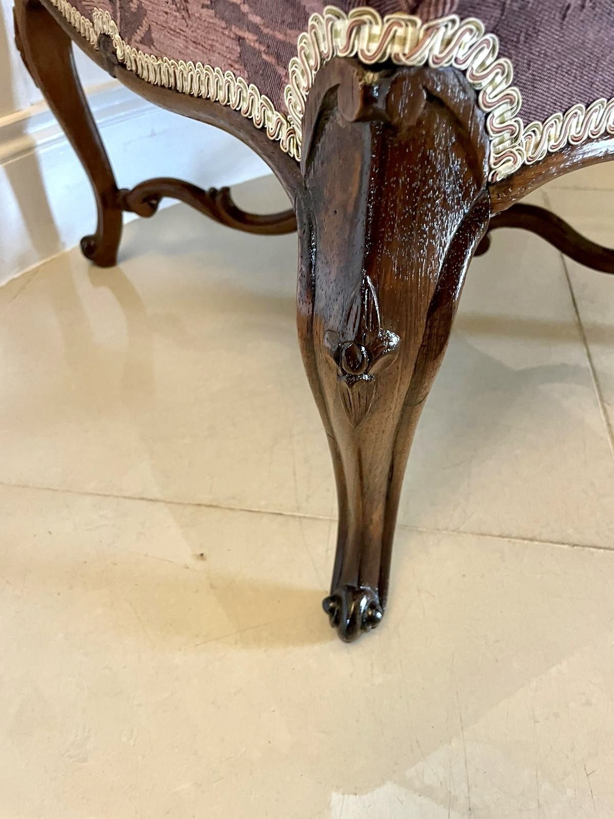 Large Antique 19th Century Quality Carved Rosewood Stool photo buy