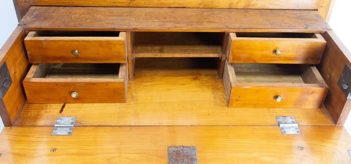 photo for sale 19th Century Buffet Secretaire, Escritoire Cabinet Cherrywood, France