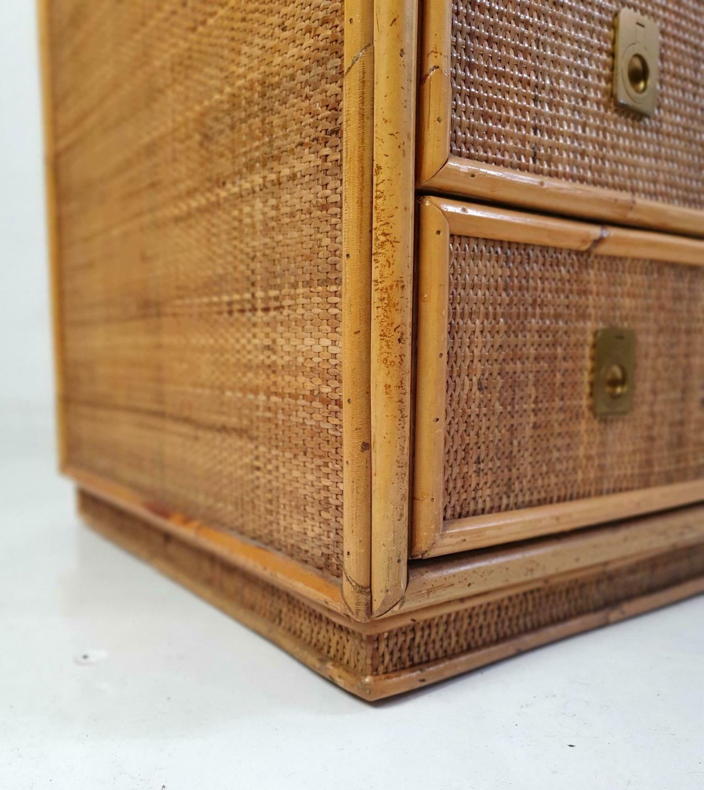 photo for sale Mid Century Bamboo Dresser By Vivai Del Sud, Italy