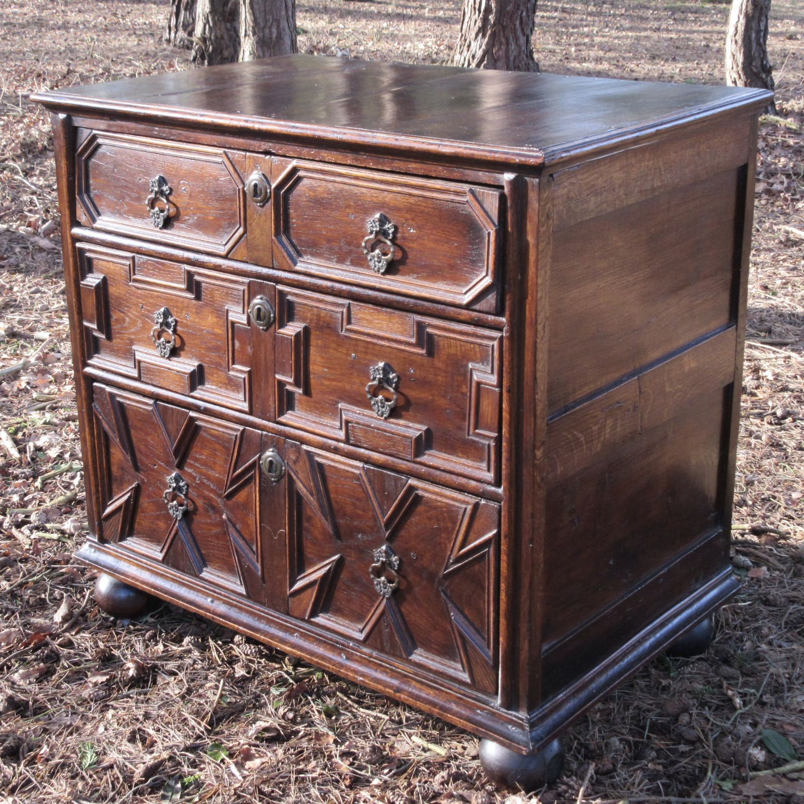 Late 17th Century Oak Chest Of Drawers, Circa 1680 photo furniture