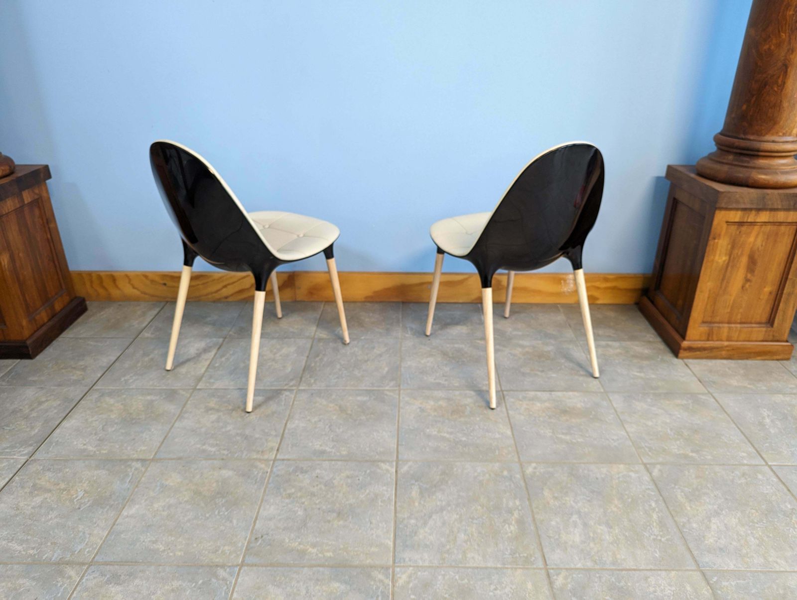 Set Of Two "Caprice" Chairs Designed By Philippe Stark Produced By Cassina 2010 photo vinterior