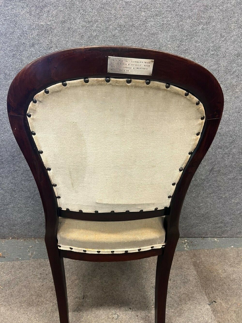 Victorian Royal Music Hall Chairman's Elbow Chair photo for sale