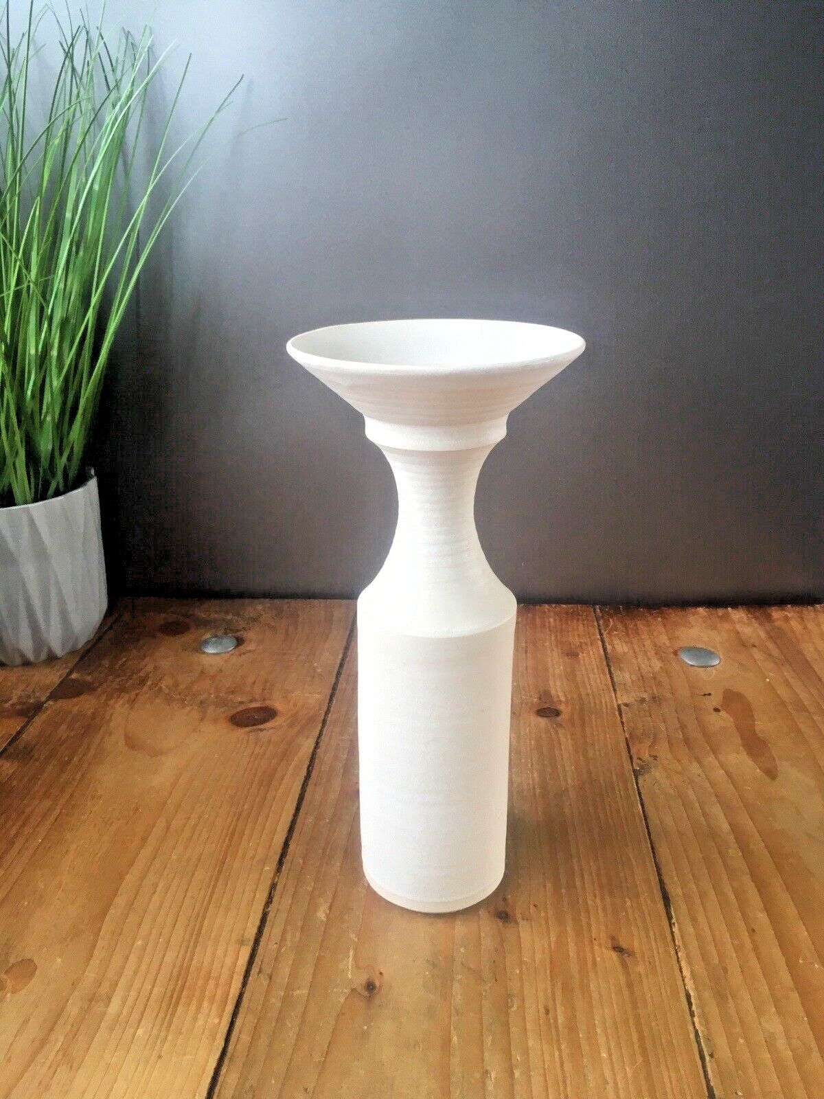 Mid Century 60's Welsh Claypits Ewenny Studio Art Pottery Vase Scandi Style 70's photo for sale