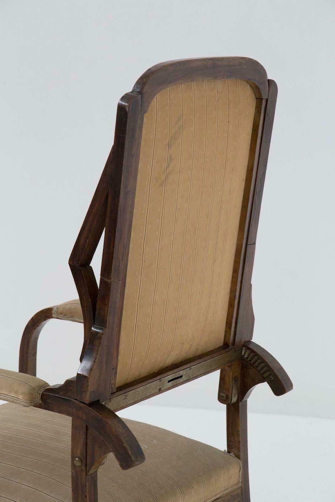 Italian Art Nouveau Period Armchair In Original Fabric photo vintage