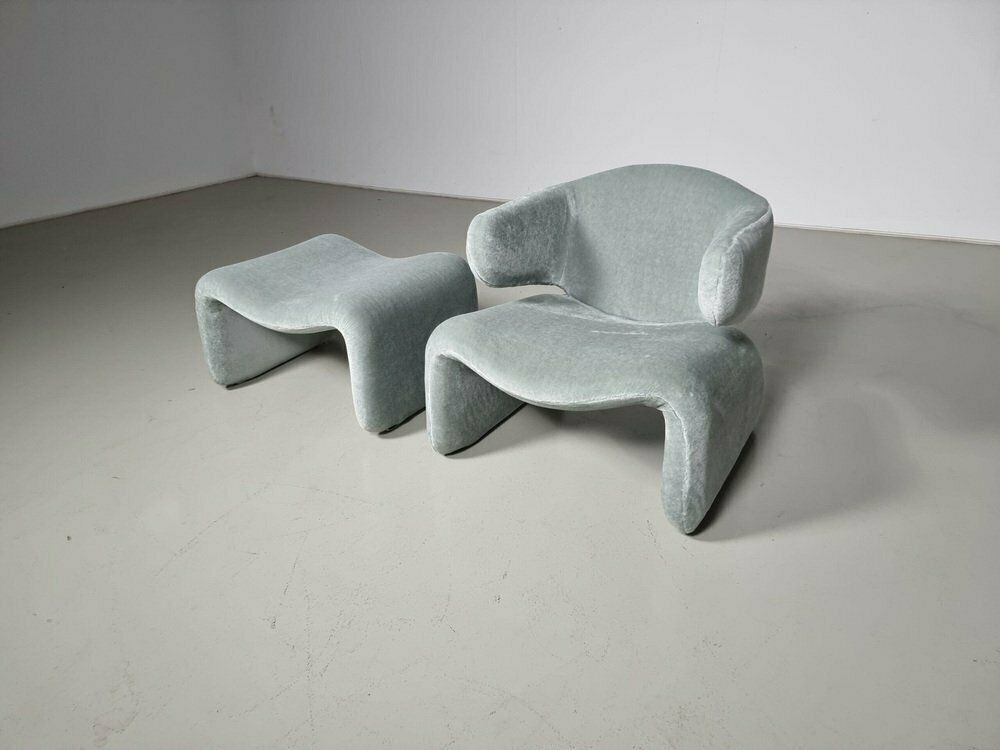 Djinn Lounge Chair Set By Olivier Mourgue For Airborn, 1960s, Set Of 2 photo furniture