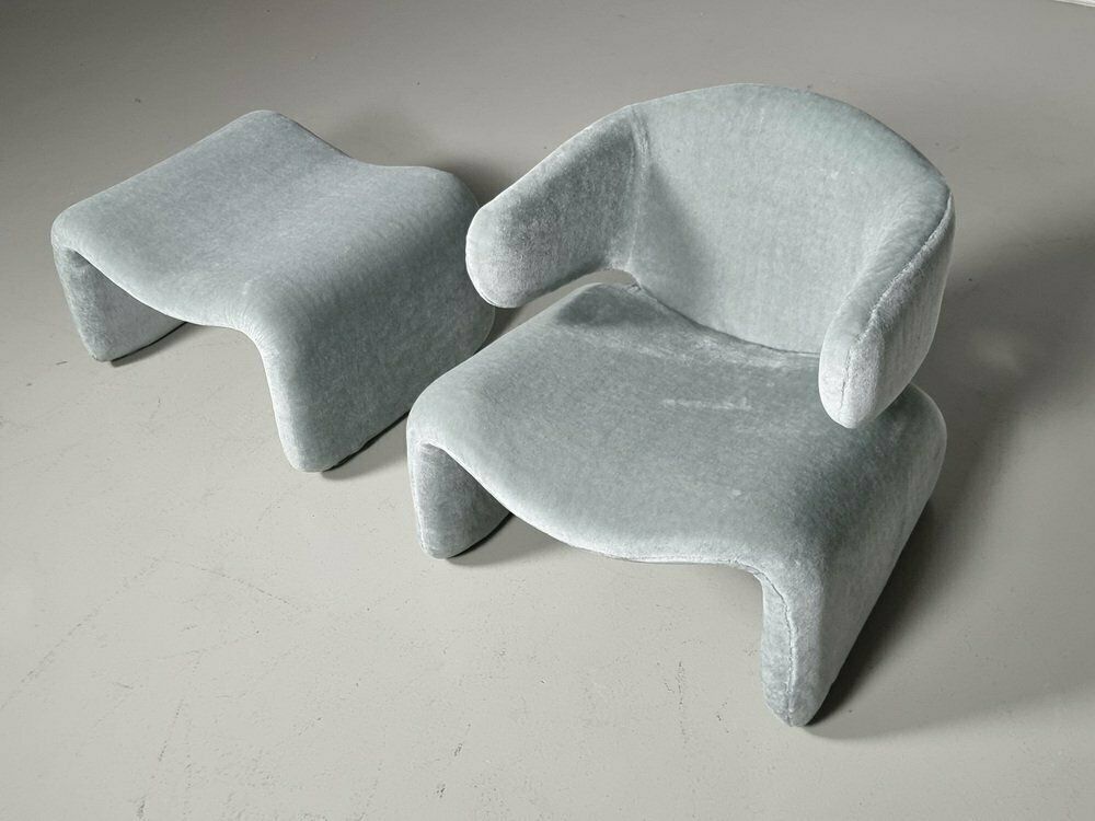 Djinn Lounge Chair Set By Olivier Mourgue For Airborn, 1960s, Set Of 2 photo for sale