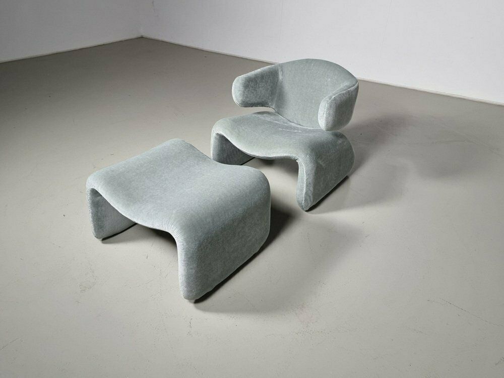 Djinn Lounge Chair Set By Olivier Mourgue For Airborn, 1960s, Set Of 2 photo Furniture