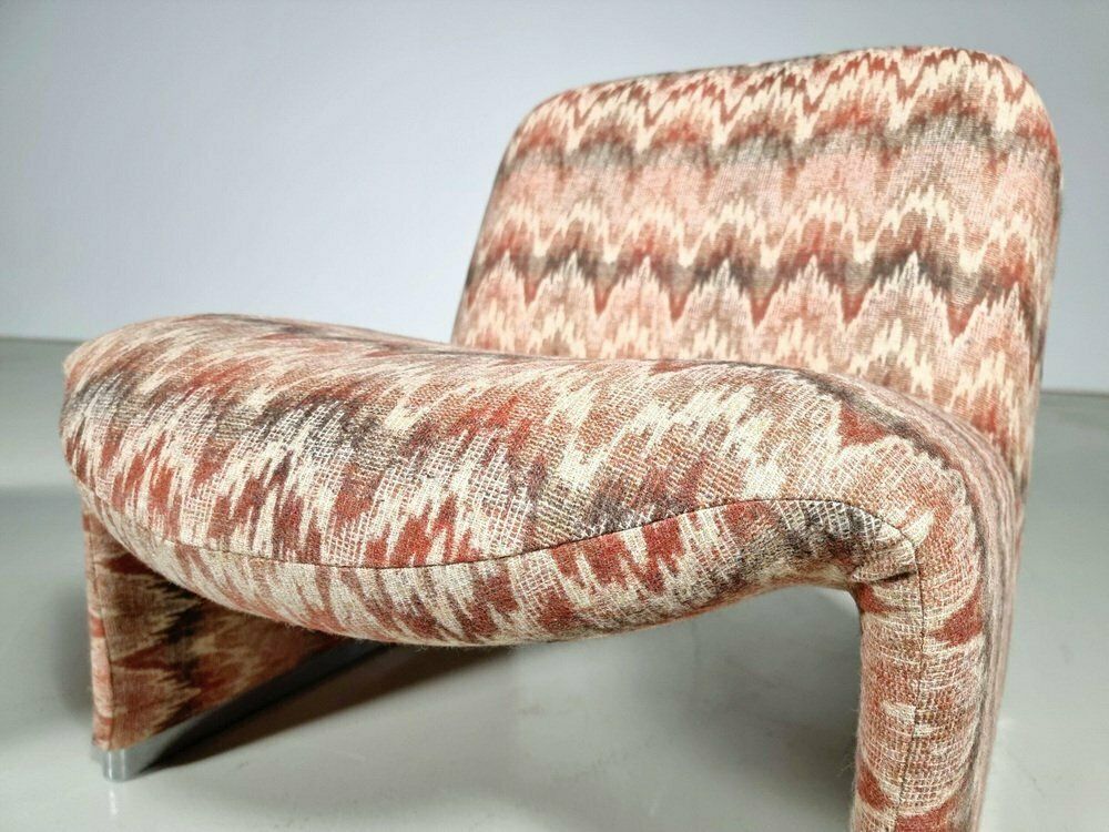 Alky Chairs In Wool Fabric By Giancarlo Piretti For Castelli, 1970s, Set Of 2 photo 6412.0