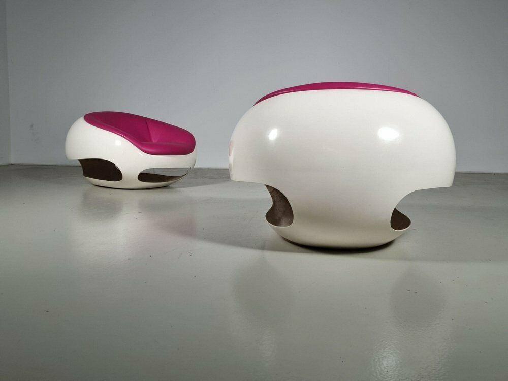 Fiberglass Pod Lounge Chairs By Mario Sabot, 1960s, Set Of 2 photo 18025.0