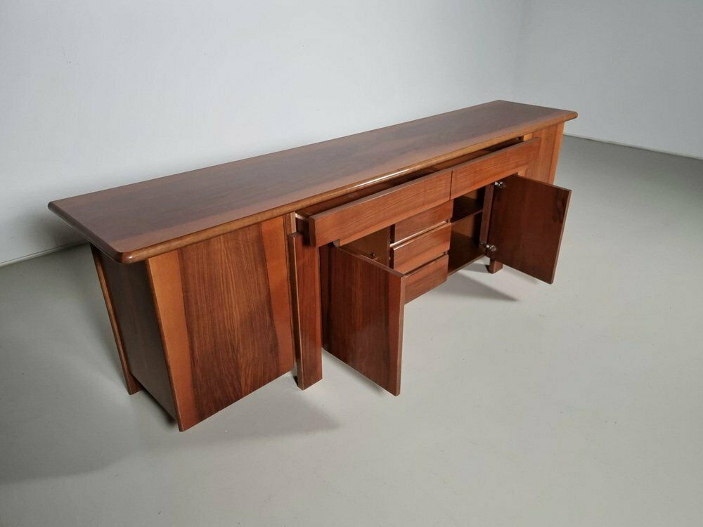 Sapporo Sideboard In Walnut By Mario Marenco For Mobil Girgi, 1970s photo vintage