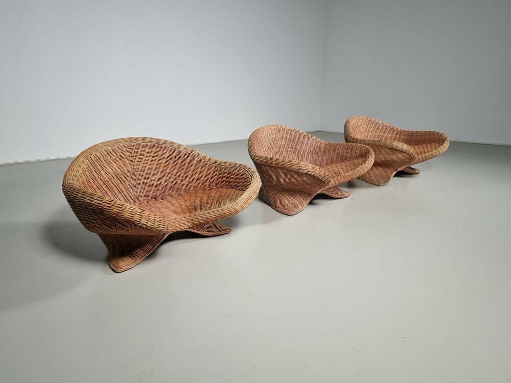Lounge Chairs From Vivai Del Sud, 1970s, Set Of 3 photo furniture