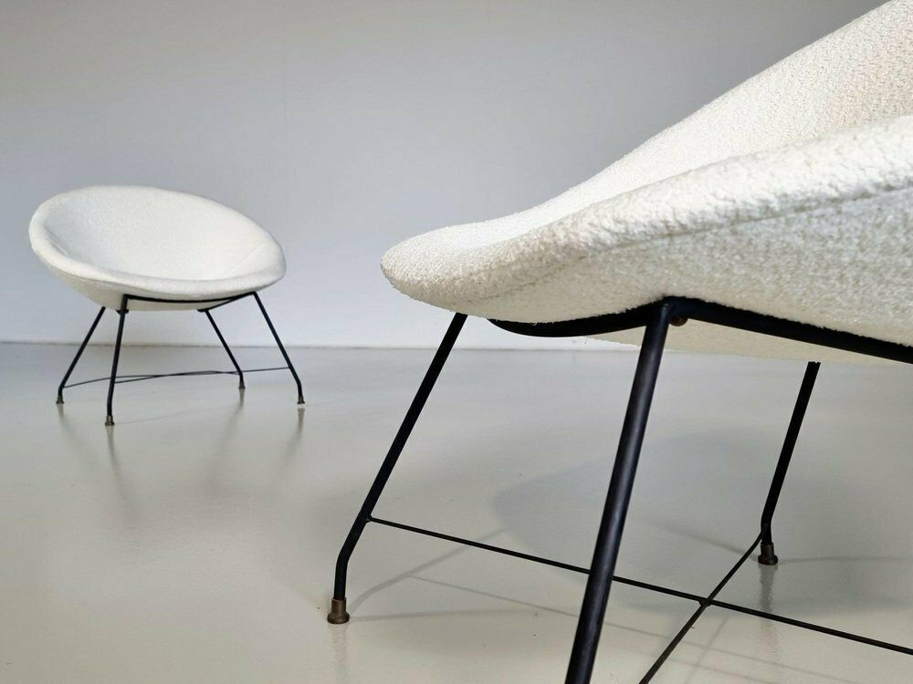 Minoletta Armchairs Attributed To Augusto Bozzi For Saporiti, 1950s, Set Of 2 photo Furniture
