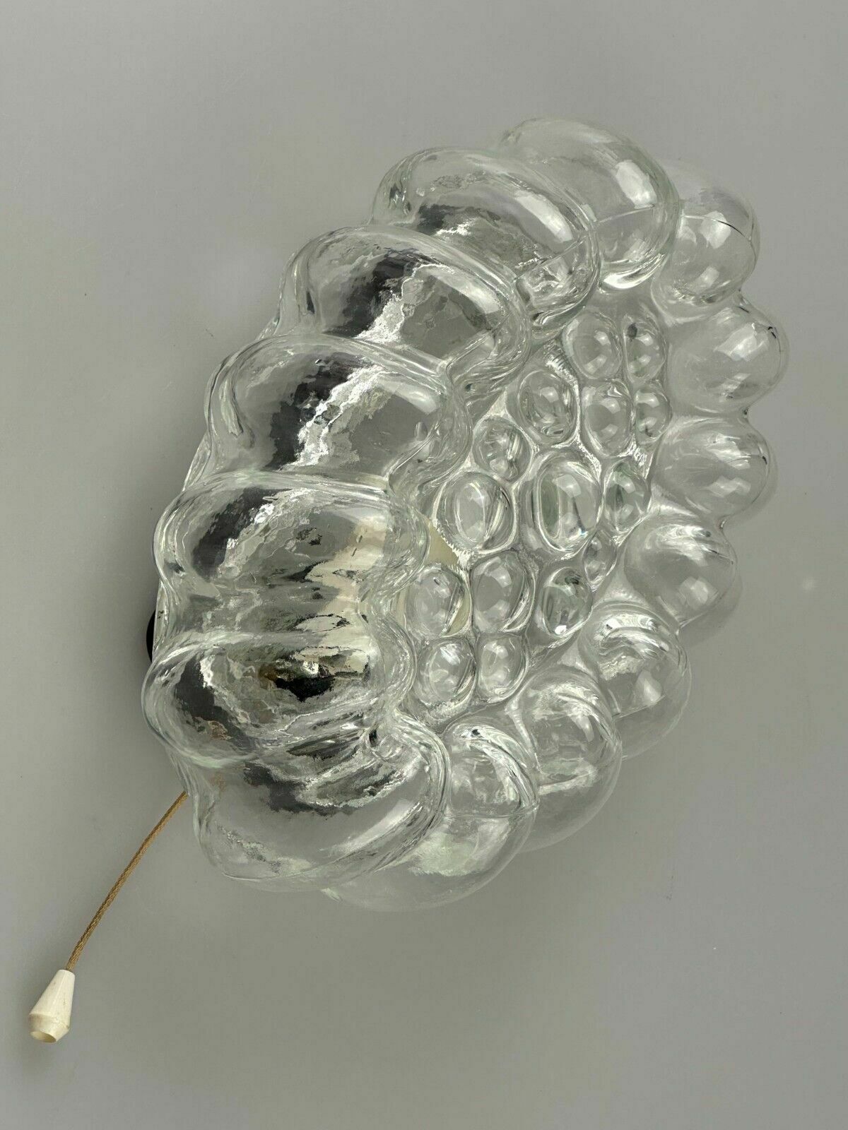 173.0 60s 70s Wall Lamp Made Of Glass & Metal Bubble Wall Sconce Space Age Design photo