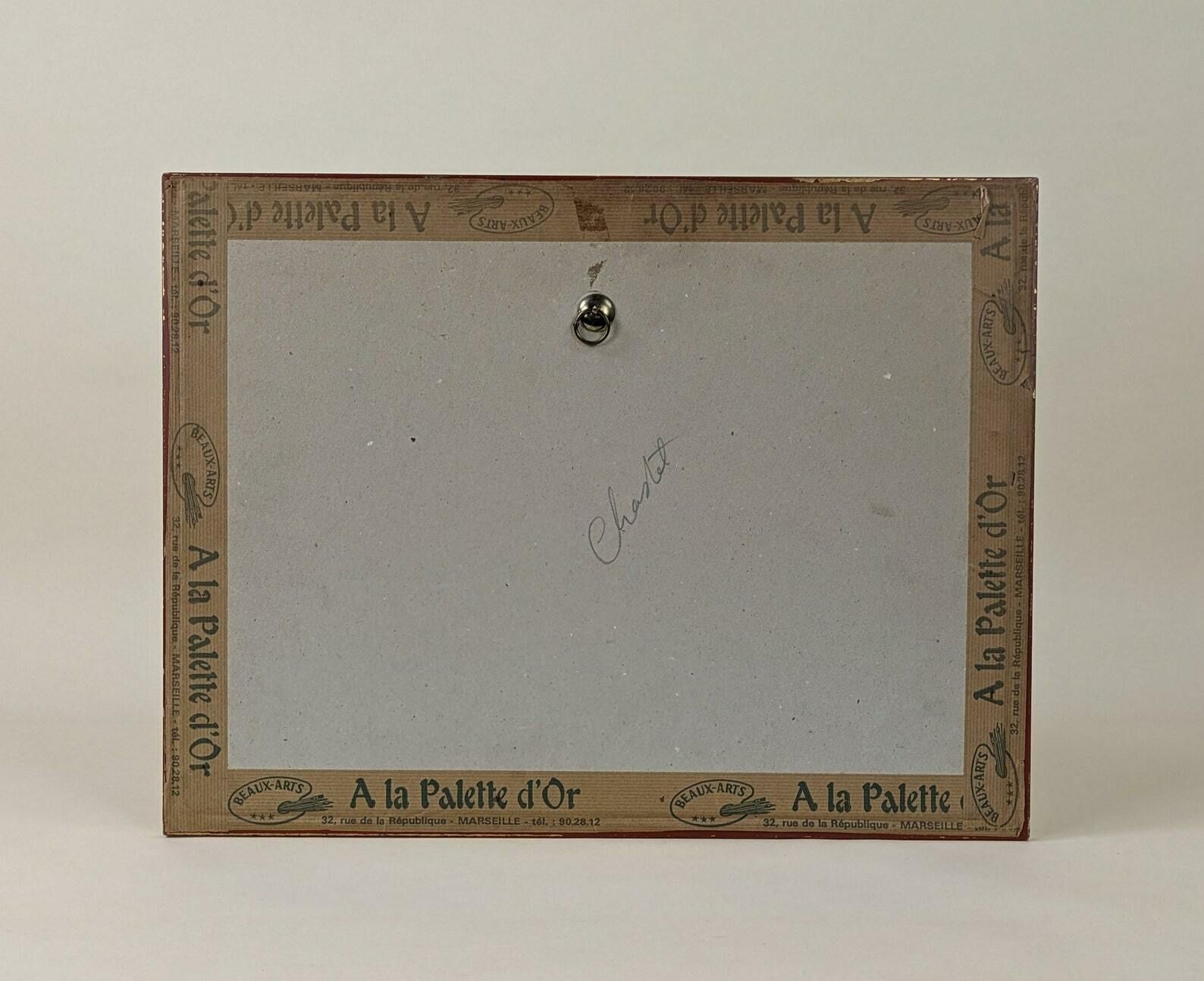 Antique French Landscape Watercolor Painting Signed By Artist Louis E Beney 1915 photo vinterior