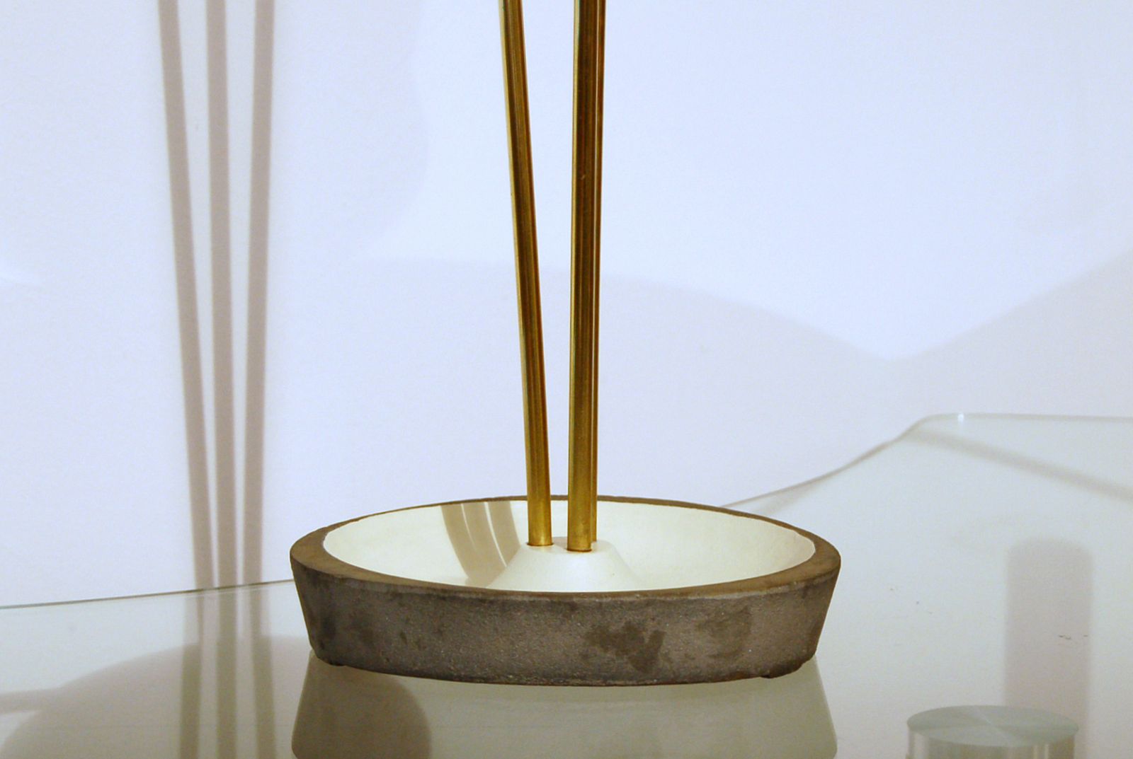 Elegant Umbrella Stand   Metal And Brass   Bauhaus 1950s photo buy