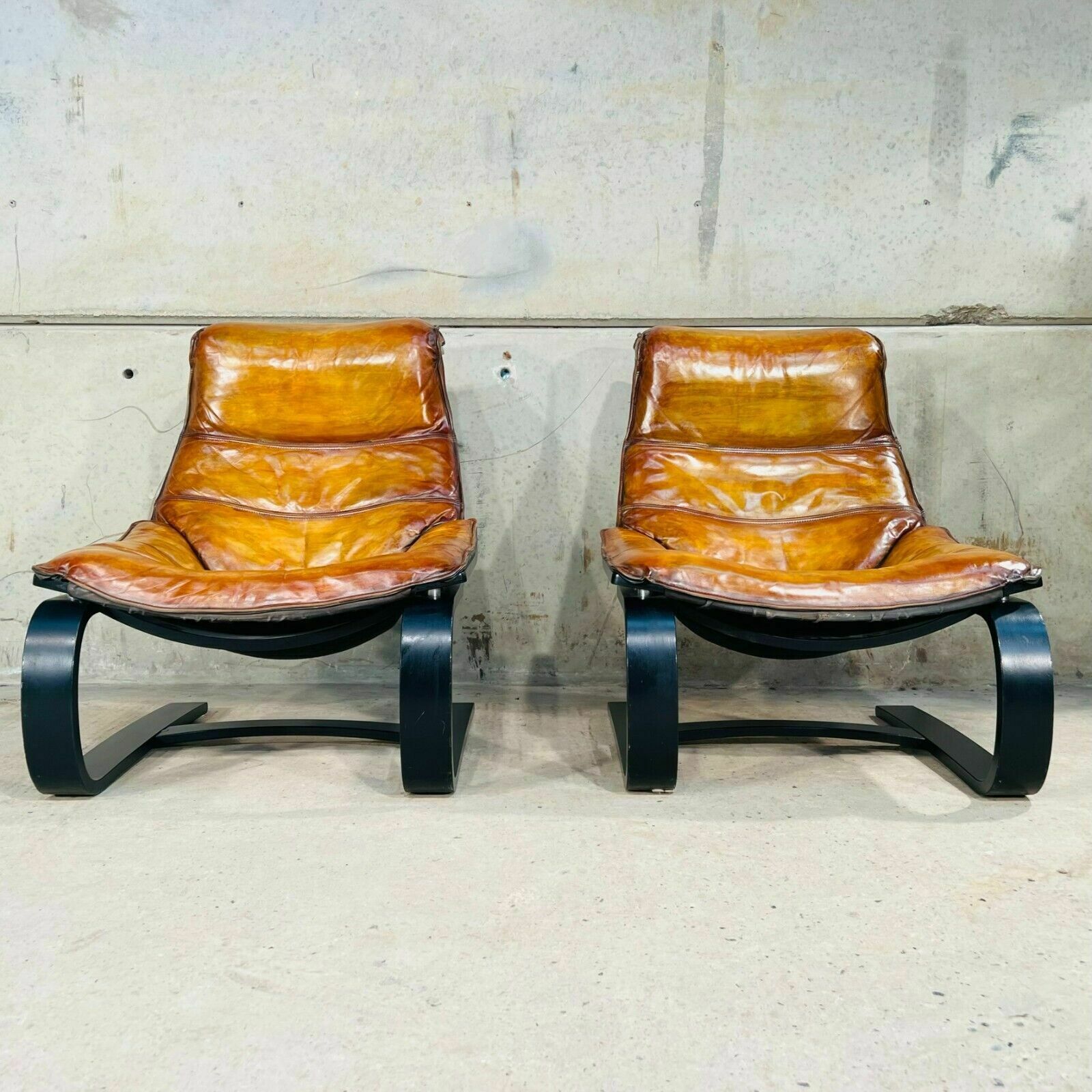 A Pair Of Vintage 70s Swedish Design Nelo Chairs By Ake Fribyter #970 photo furniture