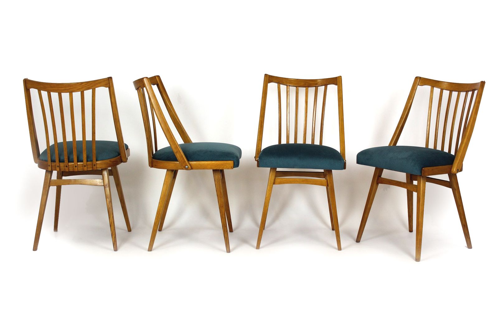Restored Dining Chairs From Interier Praha, 1960s, Set Of 4